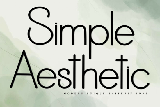 Simple Aesthetic Font